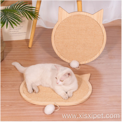 wood cat scratching board with fixed suction cup